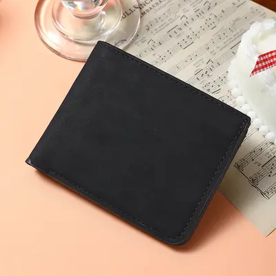 Imported Slim Men's Short Wallet, Soft Leather with Multiple Slots - 6