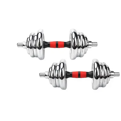 Dumbbell set 20 kg pair, adjustable weight, barbell combination