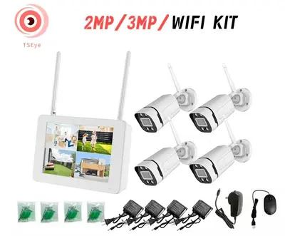 WiFi-Set drahtlose Überwachungsanlage mit Display, WiFi NVR Rekorder, drahtlose Überwachungsanlage - 7