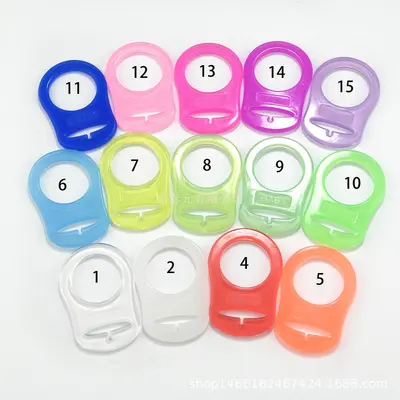 Silicone Ring Clip for MAM Pacifier Chain, Hole-Free - 2