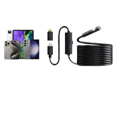 Endoscope camera with mobile phone connection, HD resolution