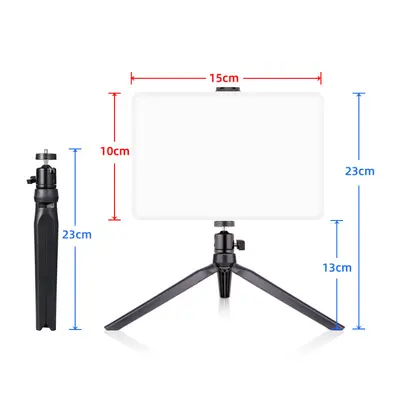 6 Zoll 8 Zoll LED-Dreifarbenlicht Fotografie-Softbox-Aufhelllicht Live-Streaming-Ständer-Flächenlicht, dimmbar, unverzichtbar
