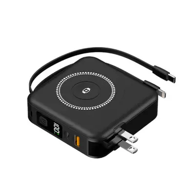 22.5W Wired Magnetic Watch Charger with 10000 mAh Power Bank, 5-in-1 - 8