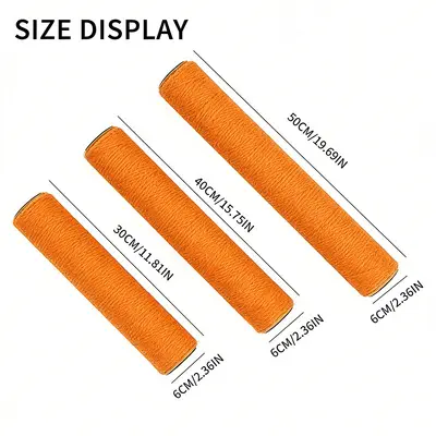 Sisal Rope Cat Scratching Post, Tall Floor-to-Ceiling, Durable Cat Teaser Wand - 11