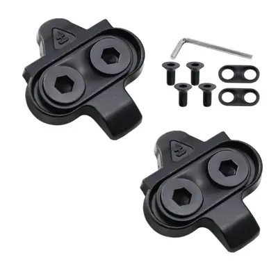 Road bike cleat clamp set for SPD/LOOK, red, yellow and blue - 8