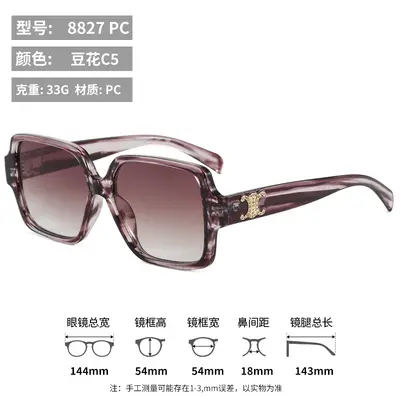 Large Frame Fashion Women's Sunglasses, 2026 Model - 11