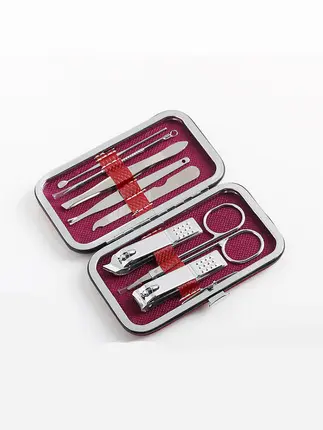 Edelstahl-Nagelschere, 7-teiliges Maniküre-Set - 12