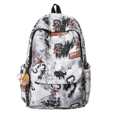 Men's Double-Shoulder Backpack for High School and Middle School Students - 6