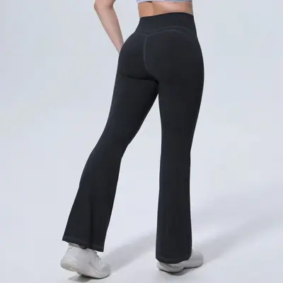 Mingda yoga pantolon, geniş paça, yüksek bel - 11