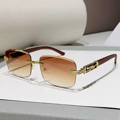 Rimless gradient sunglasses for women, summer style - 6