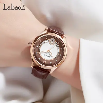 Labaoli mechanical women's watch, waterproof butterfly buckle - 3