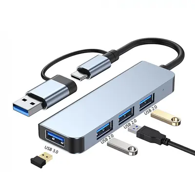 TYPE-C dual-ended 8-in-1 docking station USB3.0 high-speed transmission hub multifunction hub docking station - 12