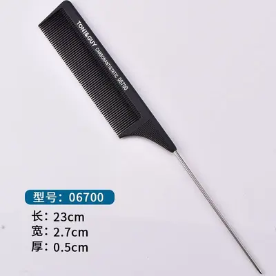 Carbon Fiber Sectioning Pointed-Tail Hair Comb, Anti-Static - 7