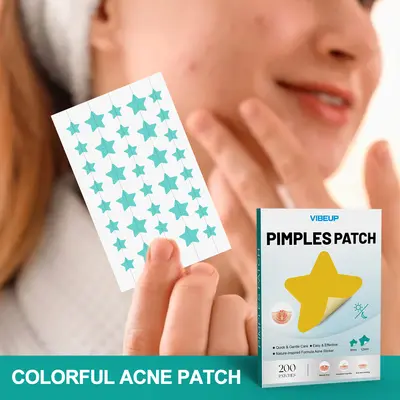 VIBEUP Star-Shaped Acne Patches, Breathable and Portable, for Teen Skin - 4