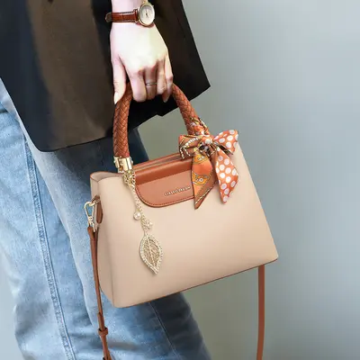 Women's Handbag, Soft Leather, Large, Autumn and Winter - 6