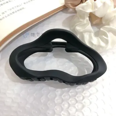 Kadınlar için düzensiz pençe tokası, yeni üst düzey stil, kafanın arkasındaki kalın saçlar için uygun, büyük köpekbalığı tokası, sade saç aksesuarı. - 7
