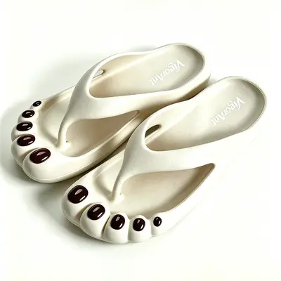 EVA Beach Slippers, Anti-Collision Toe, Quick-Dry Breathable, Five-Toe Design - 6