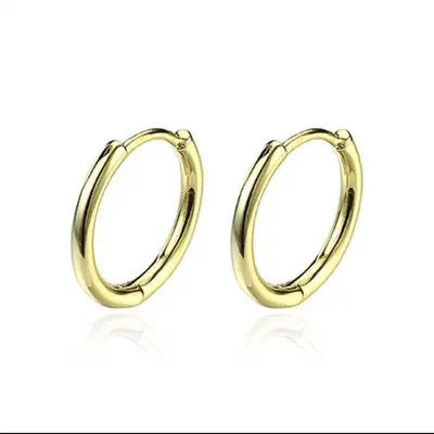 Medical Titanium Steel Ear Hoops Plain Earrings Women Luxury Lightweight Titanium Alloy Ear Studs Ear Bone Studs Ear Hole Care Earrings Men