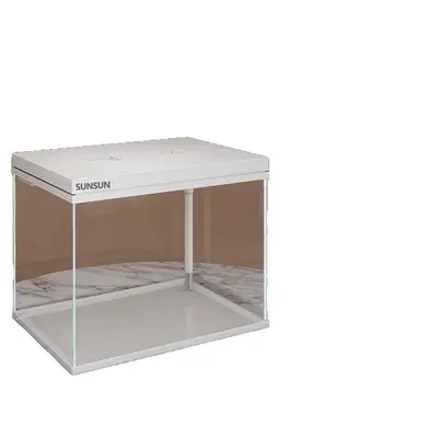 HEJ Mini-Aquarium aus extra klarem Glas mit Sauerstoffanreicherung, Tischaquarium