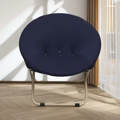 Einfarbiger hochelastischer Milchseide Lazy-Chair-Bezug Mondstuhl-Bezug Schlafsal-Stuhlbezug Büro-Mittagspause-Stuhlbezug