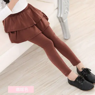 Mädchen Frühlings-/Herbst-Rockhose, elastisch, mehrfarbig - 12