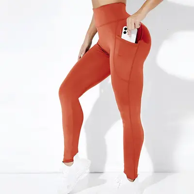 High-Waisted Yoga Leggings with Pockets, Tummy Control and Butt-Lifting Running Pants - 7
