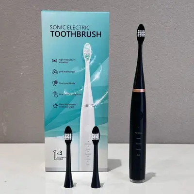 Sonic Electric Toothbrush for Adults, Rechargeable, Waterproof, Soft Bristle - 12