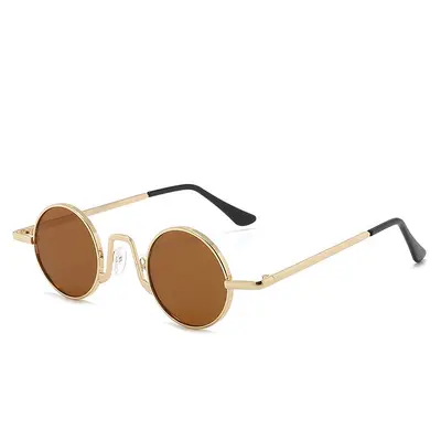 French Retro Small Round Frame Sunglasses, UV Protection, Unisex - 5