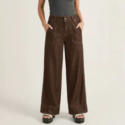 Damen-Vintage-Hose mit mehreren Taschen, mehrere Farben und Größen
