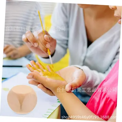 跨境空白圆角荷木骰子色子游戏骰子 创意DIY点数麻将木质雕刻骰子 - 5