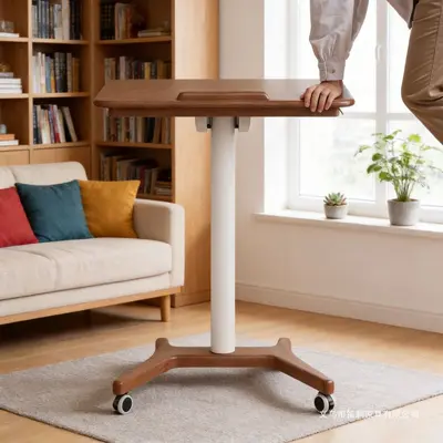 Foldable Height-Adjustable Computer Desk for Dormitories and Small Apartments