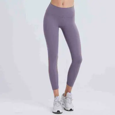 Леггинсы для йоги дышащие, одежда для йоги, спортивные брюки Peach Tight, облегающие штаны с эффектом Nude Feel, брюки Shark для женщин, для бега, одежда больших размеров - 10