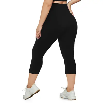 Plus Size Yoga Pants 1XL-5XL, High Waist, Butt-Lifting, 7/8 Length - 7