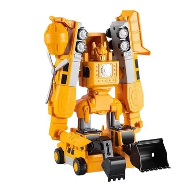 Çocuk Manyetik Oyuncak Araba, Birleştirilebilir İnşaat Aracı, Dönüşebilen King Kong Robot