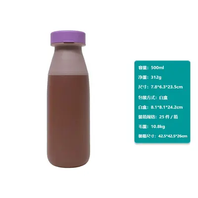 Paslanmaz çelik çift içecekli süt şişesi, 1 litre büyük kapasiteli termos - 9