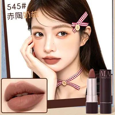 Hengfang Samt-Matt-Lippenstift, langanhaltend, hohe Farbintensität - 8