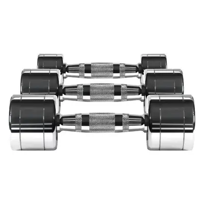 Dambıl Erkek Spor Salonu Katı Saf Çelik Dambıllar Ev Güç Antrenmanı Fitness Dambılları Elektrokaplama Dambıl Seti - 6