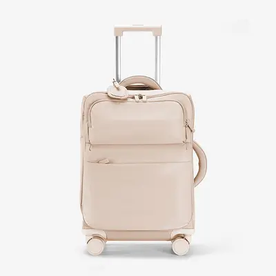 Original manufacturer luggage trolley bag new model cabin size suitcase 20 inch nylon fabric bag ultra-light coded travel bag - 9