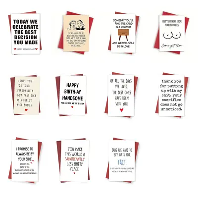 Funny Birthday Greeting Card with Envelope, Name Customisable