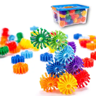 Zahnrad-Bausteinset, pädagogisches Tischspielzeug für Kleinkinder