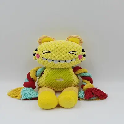 Dog training toy plush with hidden treat pocket, sound - 7