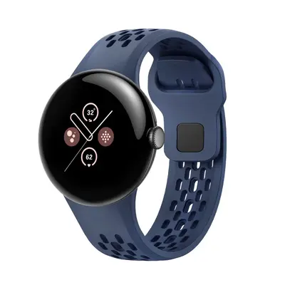 Breathable Hollow-Hole Silicone Watch Band for Google Pixel Watch 3/4 - 9