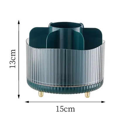 Cosmetic storage box with rotating compartments, dustproof, large capacity - 11