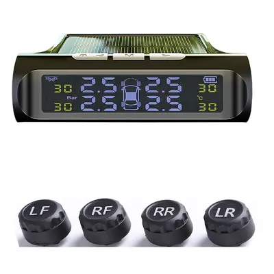 Solar TPMS Tire Pressure Monitor Wireless Tire Pressure Monitoring Tire Pressure Sensor for Vehicles - 8