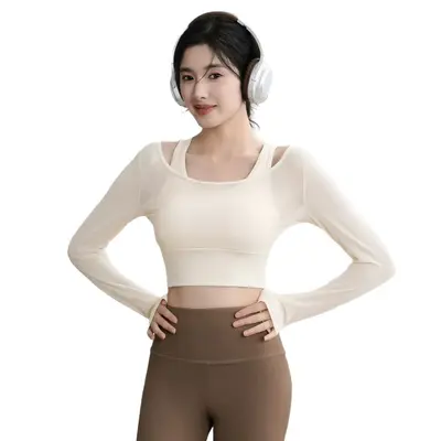 瑜伽服套装女2026新款秋冬绝美高级感普拉提长袖运动训练健身上衣