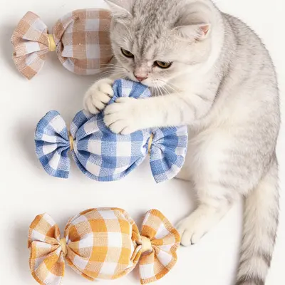 Simulated Candy Catnip Plush Cat Toy for Boredom Relief - 3