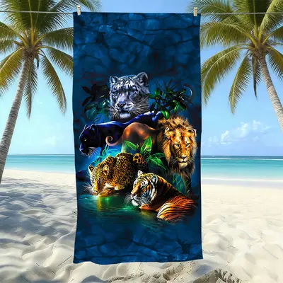 Übergroße mikrofaser-strandtücher mit schnelltrocknungsfunktion, beidseitig flauschig, hochsaugfähig, maßgefertigt für den grenzüberschreitenden handel - handelsware - 12
