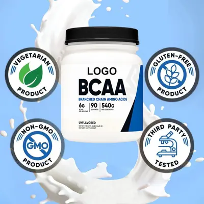BCAA氨基酸粉500g亚马逊tk健身膳食热销品直销支持OEM可定制贴牌