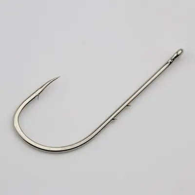 Sea Fishing Hook, Double Barbed Long Shank, High Carbon Steel