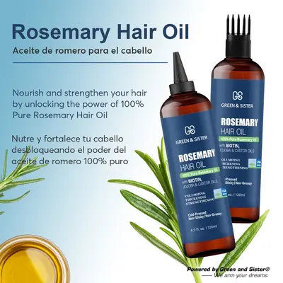 Rosmarinöl für Haare, pflegend und volumengebend